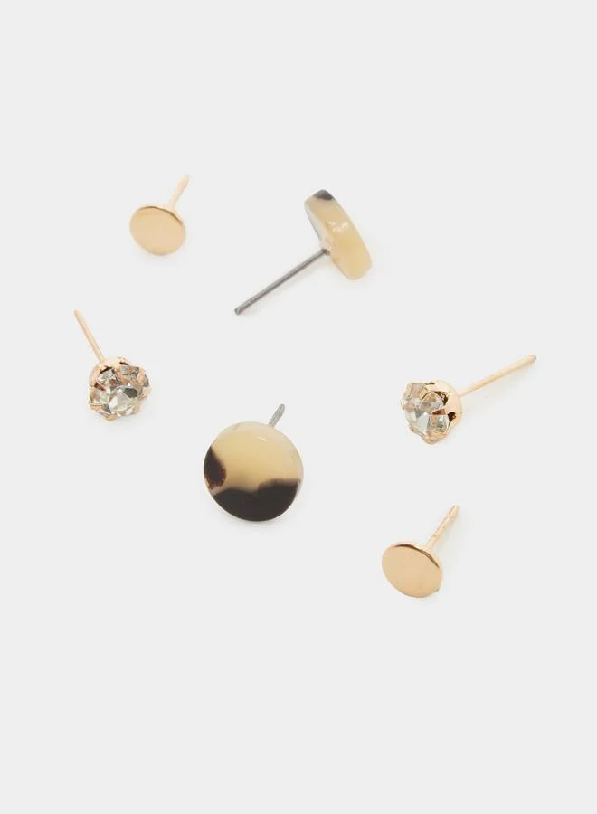 Styli Pack Of 9 - Gold Hoop Earrings